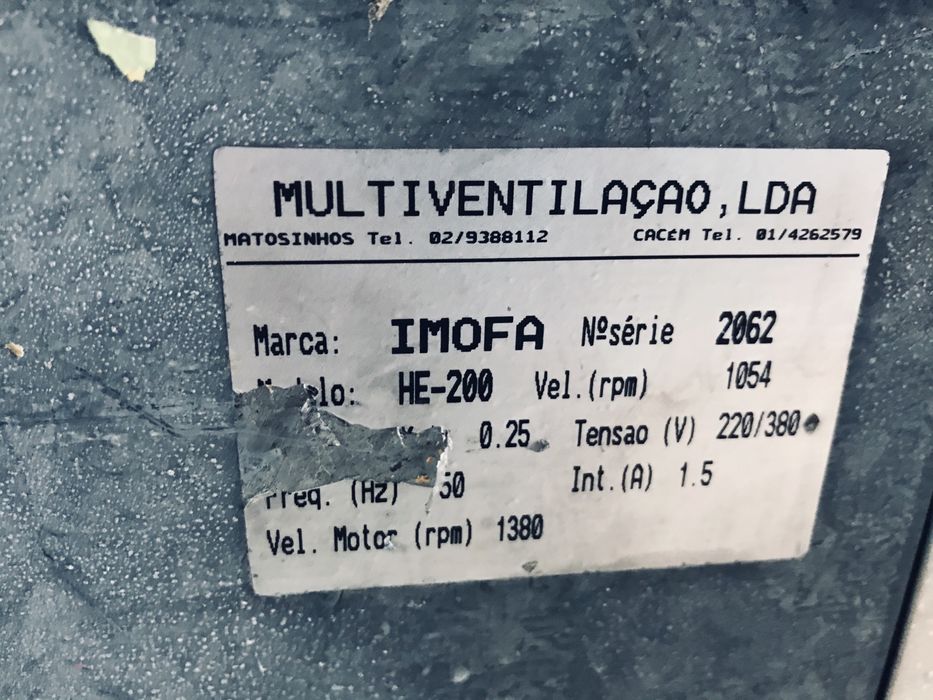 3 Extratores ventiladores  para desocupar espaço