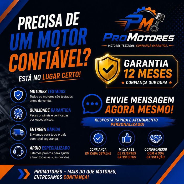 Motor 1.9D WJY | Garantia 12 Meses | Entrega Incluída