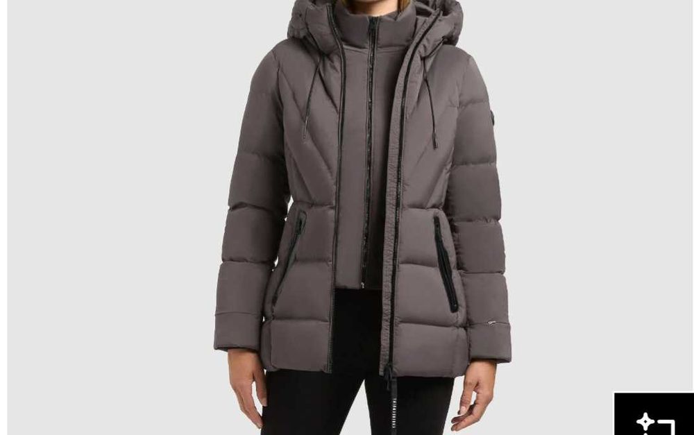 KHUJO płaszcz zimowy ciemnoszary