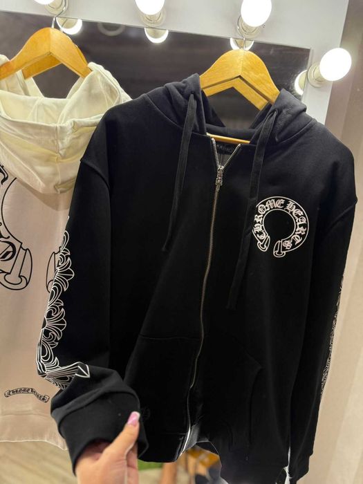 худі zip Chrome Hearts, толстовка хром хард зипка худи