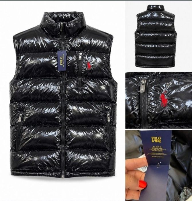 Ralph Lauren kamizelka puchowa męska hit L lakierowana