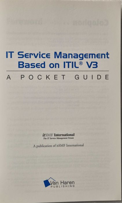 IT Service Management based on ITIL V3 - A Pocket Guide64752191190529122