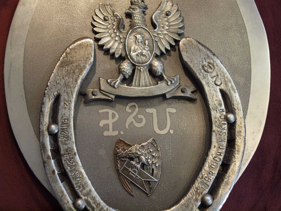 tarcza, ryngraf, plakieta 2 Pułk Ułanów Grochowskich do szabel