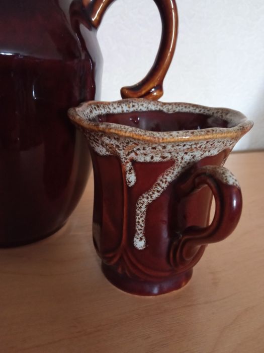Графин+ чашка. Керамика. Обмен.