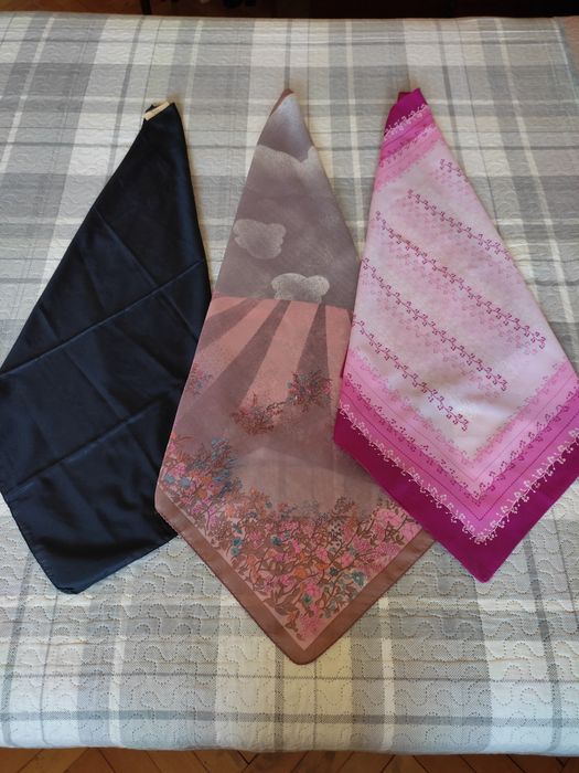 Хустина чорна і 2 кольорові