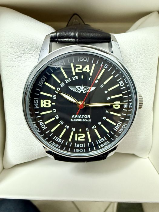 Авиатор автомат годинник часы 24 часа механика полет восток ракета луч