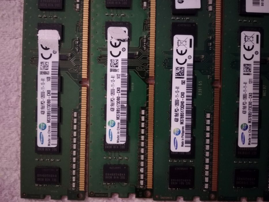 Оперативная память 4GB DDR3-1333/1600 Mhz PC3-10600U/12800U Intel/AMD