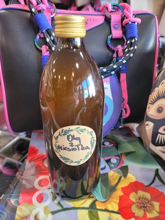 Olej z wiesiołka tłoczony na zimno 0,5l nierafinowany, niefiltrowany