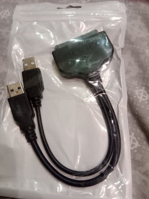 Адаптер USB 3.0 (х2 USB) — SATA (22+7) для під'єднання HDD/SSD перехід