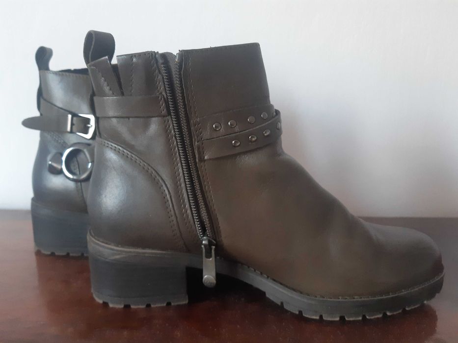Buty skórzane damskie