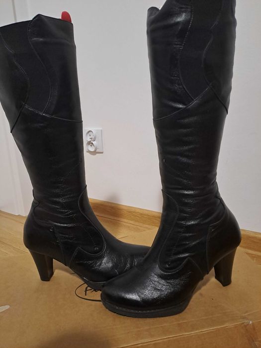 Kozaki skórzane 39 wkładka 25cm