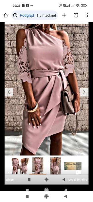 Sukienka na jedno ramię