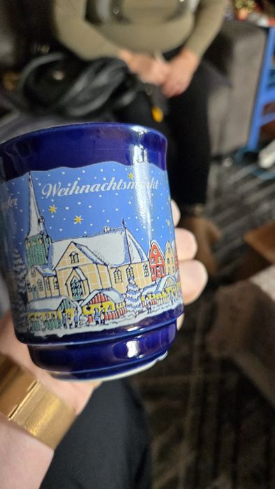 Kubek kobaltowy Świąteczny.