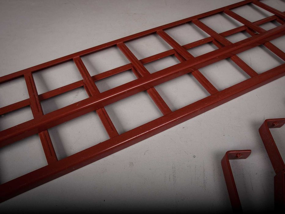 płotek śniegowy ze wspornikami ceglasty brązowy 200cm 2 sztuki