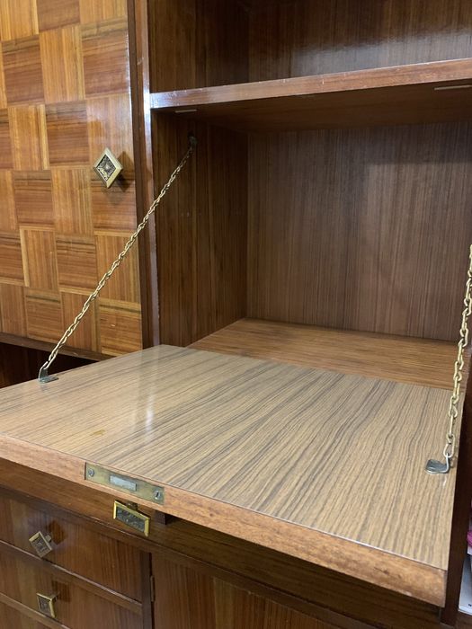 Secretaria e estante madeira maciça