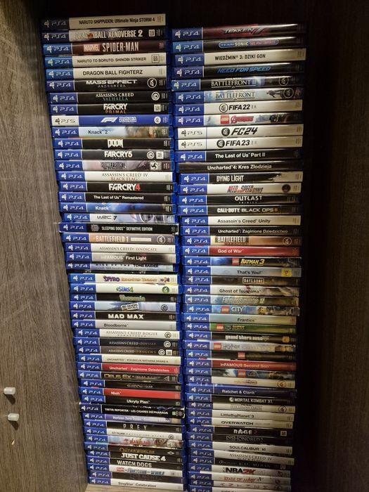 Gry na Playstation5 Ps4.Tekken 7,Days gone,Dying light,Wiedzmin 3,Nfs