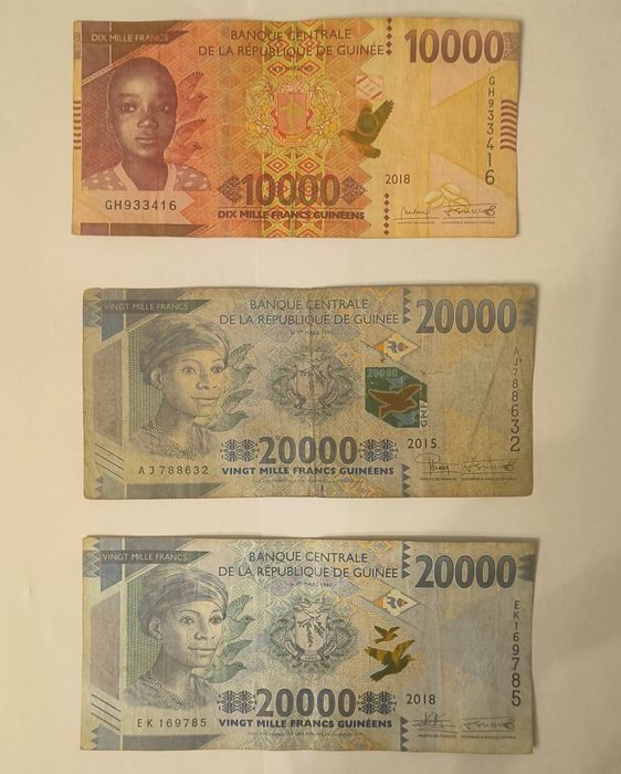 Notas Francs Guiné
