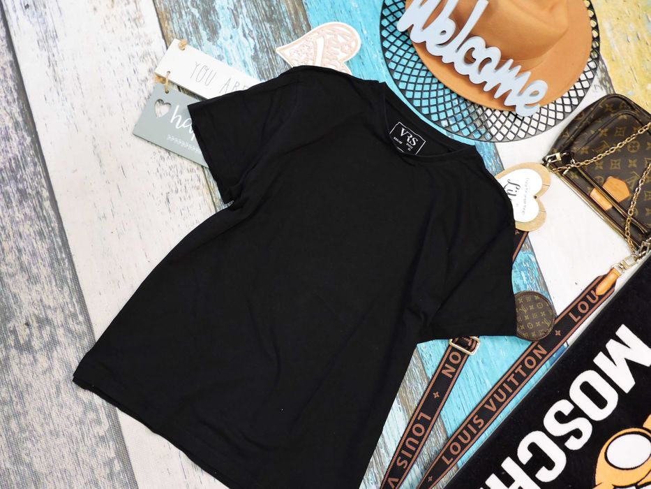 Vrs Czarny męski t shirt bsic XL