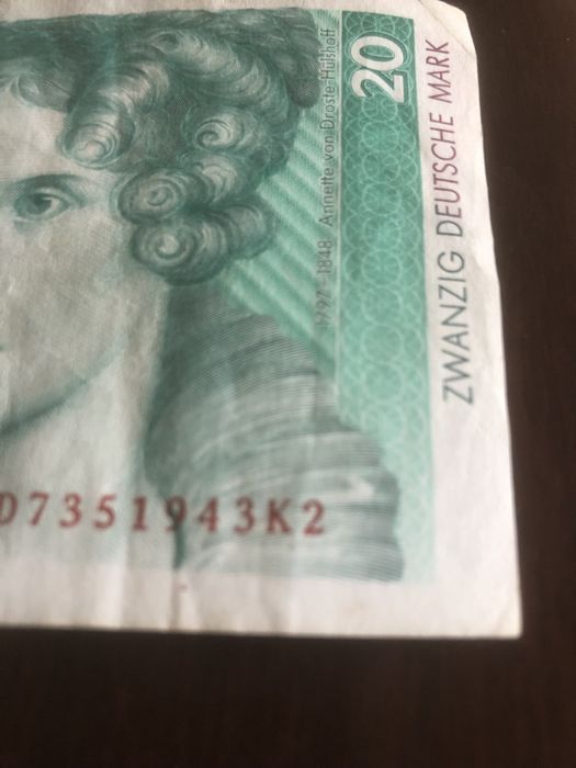 Nota de 20 mark de 1991