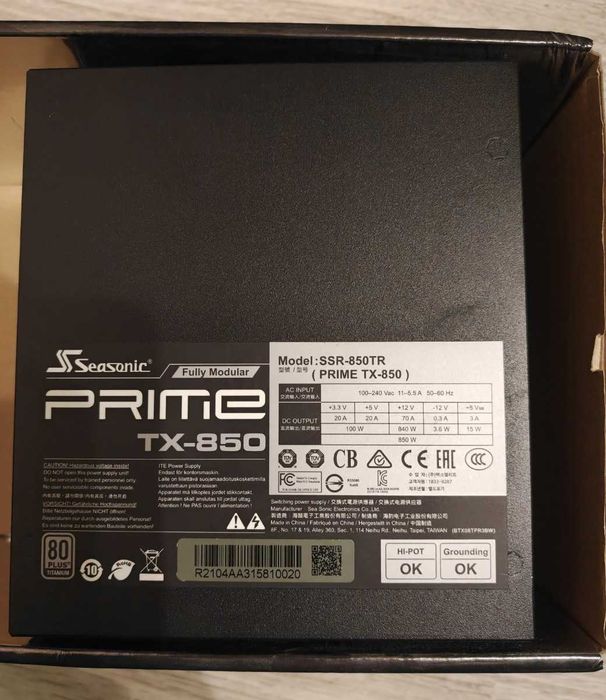 Seasonic Prime TX-850 Titanium