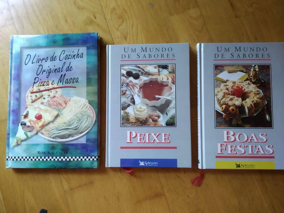 3 livros de culinária