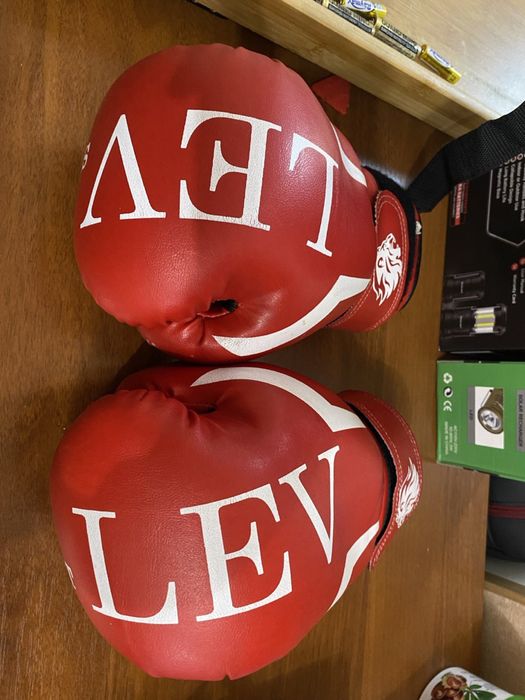 Перчатки для боксу (  10 )и шлем Everlast (M) Б/У