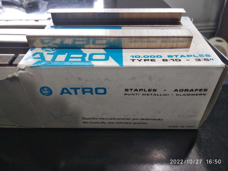 Zszywki tapicerskie szer 12,9 mm dł 10