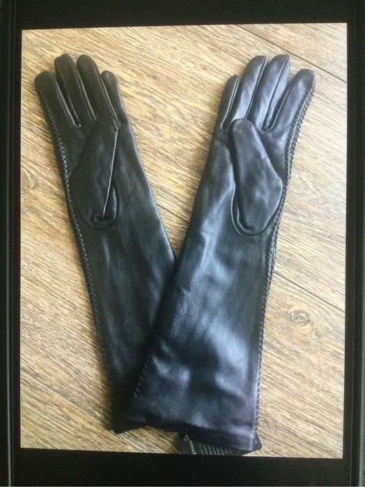 Шкіряні перчатки 3/4