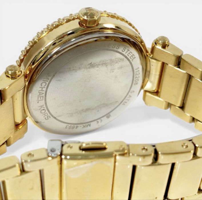 Relógio Michael Kors MK-4693 Dourado com Pedras e Calendário