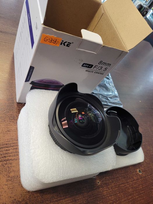 MHT // Obiektyw Meike Nikon MK-8mm F3.5 (nowy)