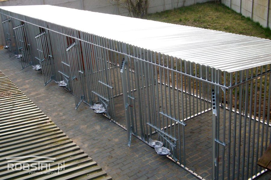 Kojec dla psa z profili ocynkowanych Klatka 4x2m kojce boksy dla psów