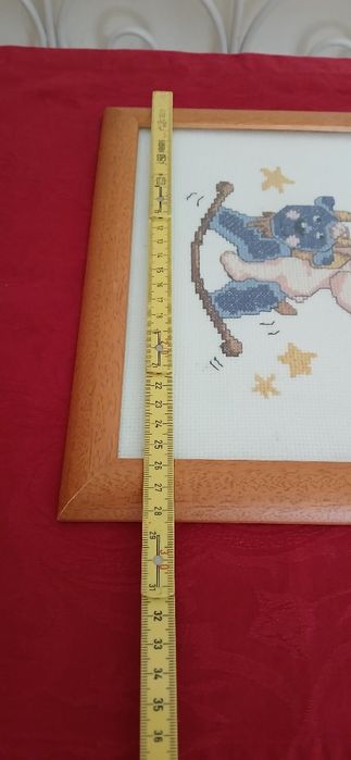 Quadro bordado a ponto cruz