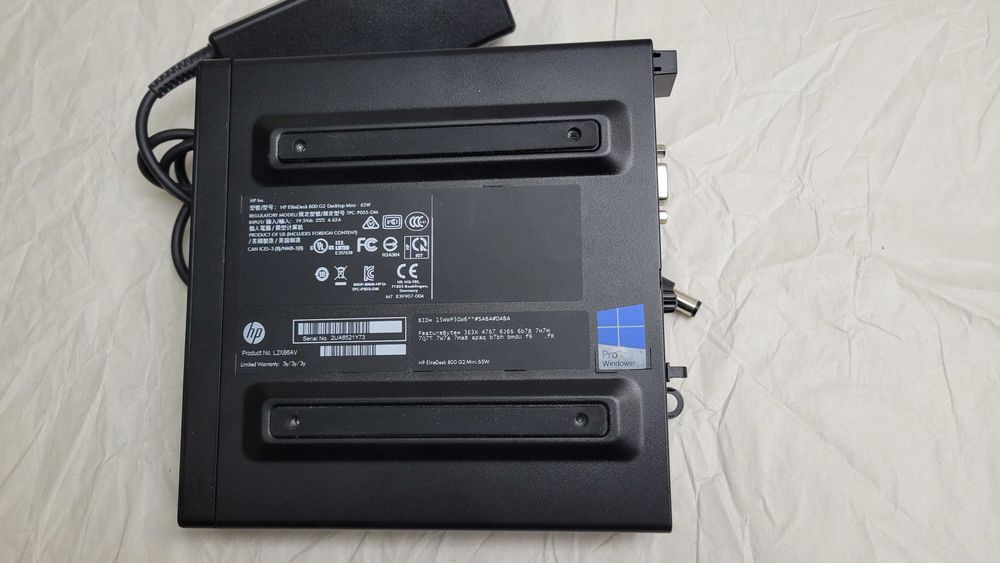 Компьютер ПК HP EliteDesk 800 G2 65W 8/240Gb SSD WiFi i5-6600 неттоп