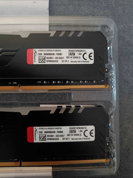 Pamięć HyperX 16GB (2x8GB Kit) 3200MHz CL16 Fury RGB