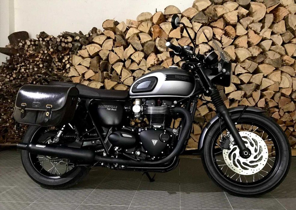 vendo triumph bonneville t120, black edition, impecável, com apenas 24400 kms.