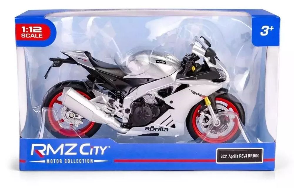 RMZ 1:12 Aprilia RSV4 RR 2020 (Regular) srebrny. Daffi