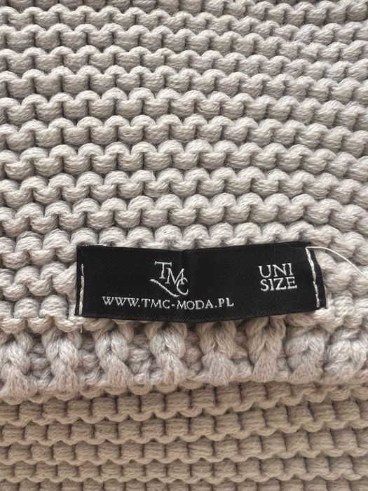 Komplet czapka,szalik szary NOWY