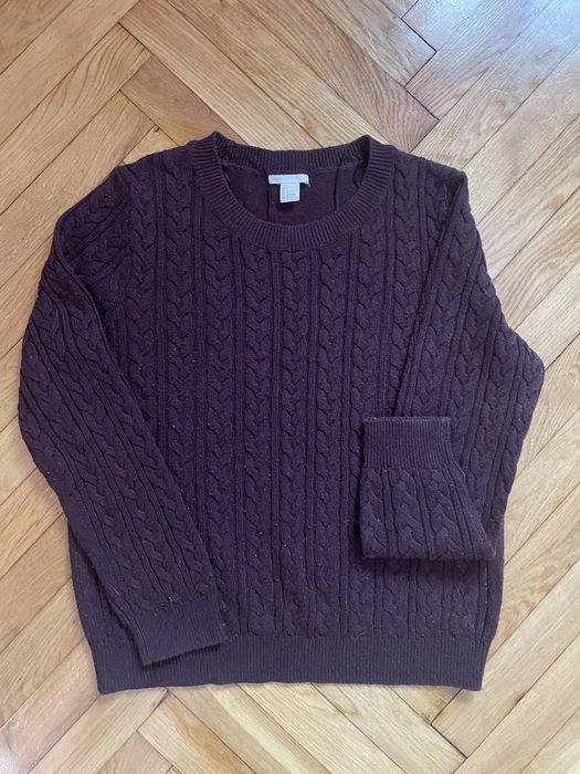 Burgundowy sweter H&M R. 40
