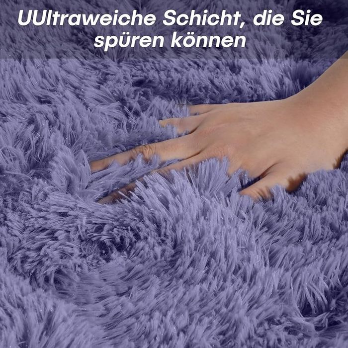 FVVRAX Puszysty dywan z wysokim runem, 190 x 270 cm