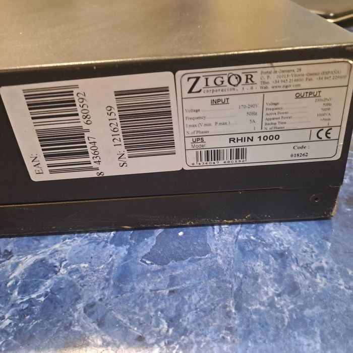 UPS Дбж Zigor RHIN 1000ВА