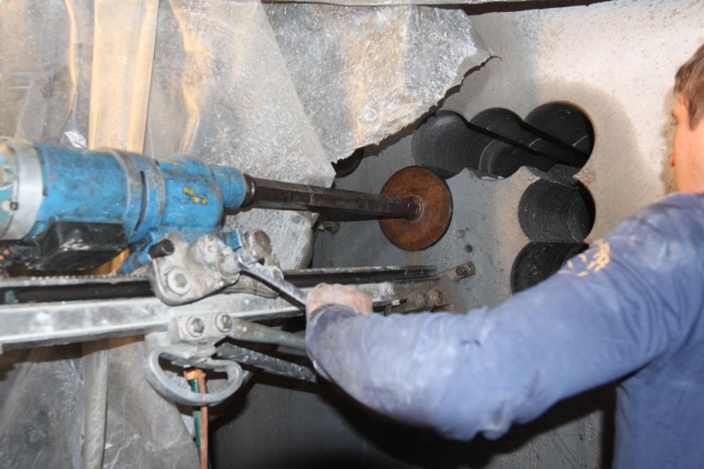 Алмазное сверление отверстий в бетоне, резка, бурения железобетона. Ки