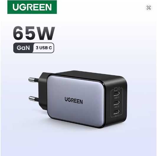 Зарядний пристрій UGREEN Nexode 65W GaN (CD244)/(X556)/(X755)