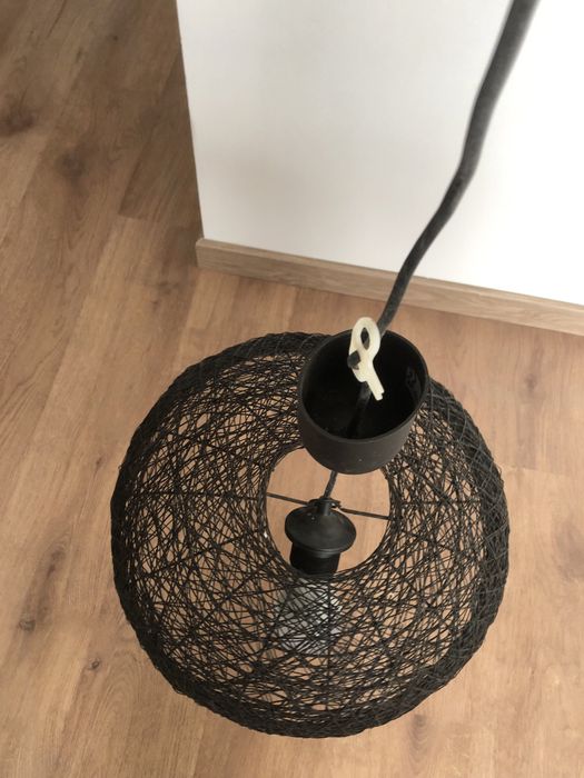 Candeeiro de teto preto