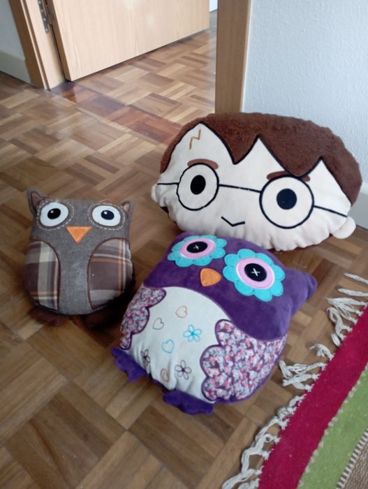 Conjunto de 3 almofadas infantis decorativas