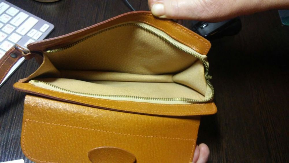 Сумка барсетка кожа