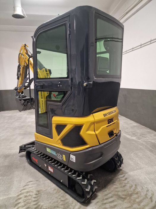 Minikoparka Berger Kraus BK1800KJSR z kabiną silnik KUBOTA 1700kg