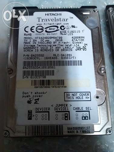 Disco rígido IDE 2.5 PATA ( disco pata para laptop) 40GB