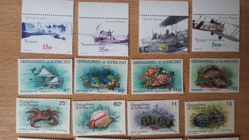 Марки и блоки Украины флора и фауна