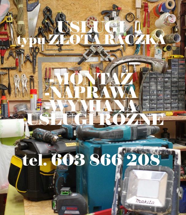 Złota Rączka, usługi różne, pracownik na godziny