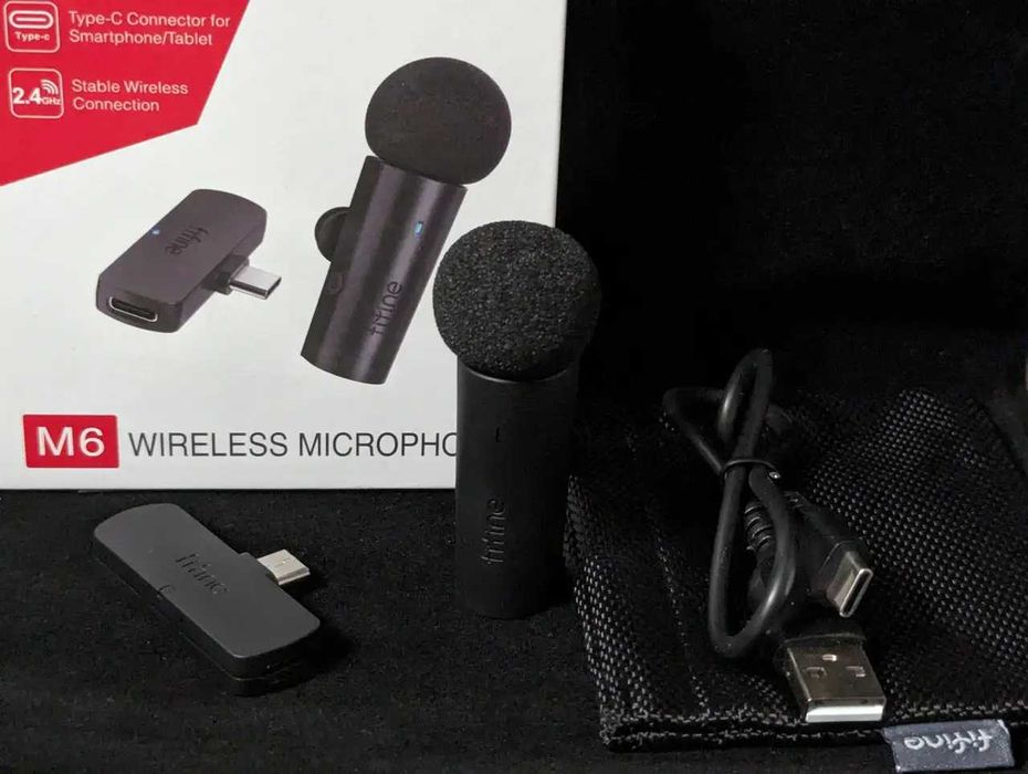 Безпровідний петличний мікрофон Type-C FIFINE M6 Петличка